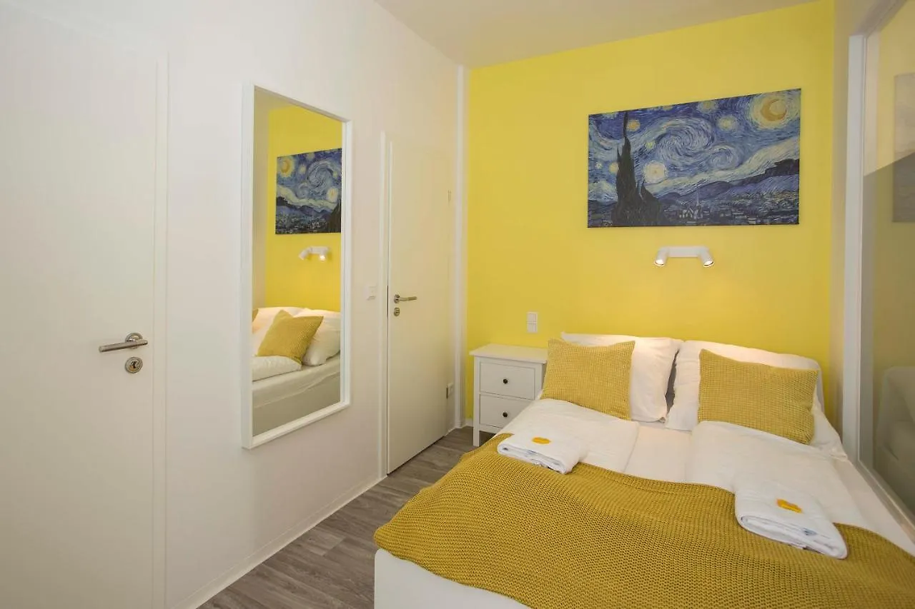 Zentral Gelegene, Helle Studio Apartments 뉘른베르크